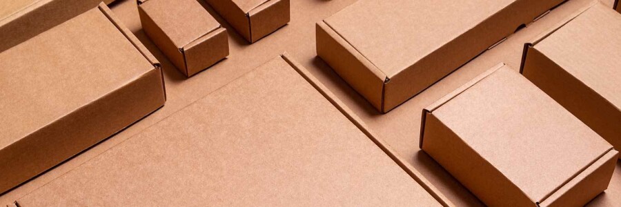 Brown cardboard boxes